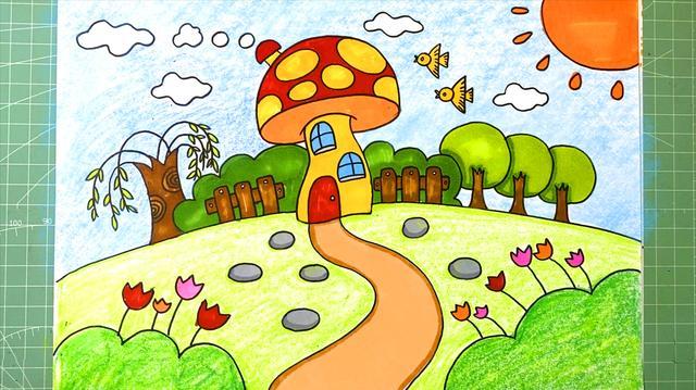 描写春天的图画简笔画二年级