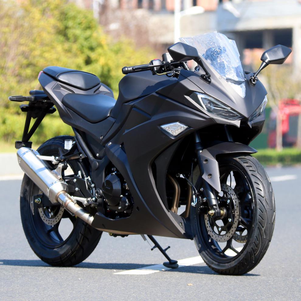 全新小忍者v6摩托车跑车双缸400国四电喷公路赛r3重型机车可上牌400cc