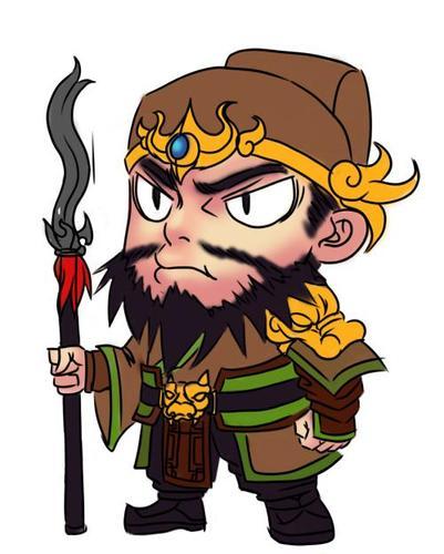 张飞关羽的卡通简笔画