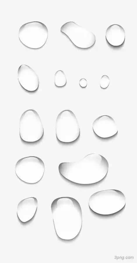 透明水珠png素材透明免抠图片-装饰效果-三元素3png.com