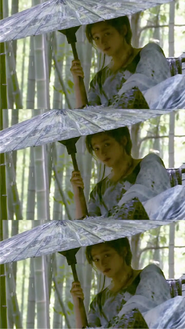 关晓彤雨中撑伞的镜头真的绝美