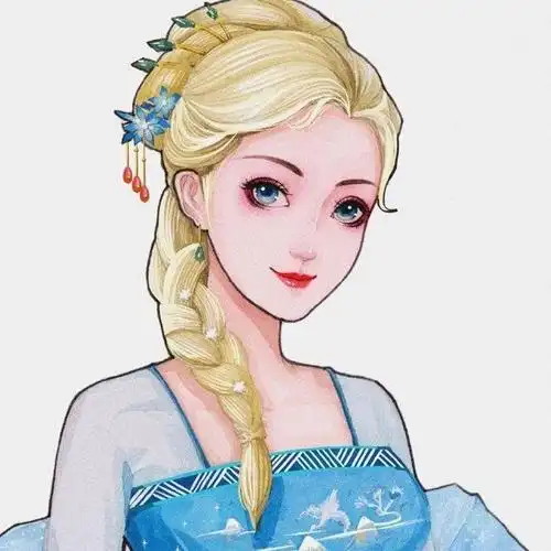 中国风迪士尼公主系列头像