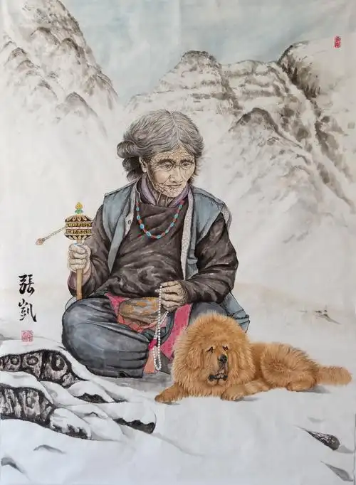 画家张凯国画作品