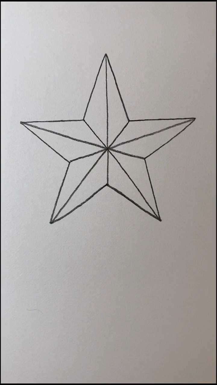 #简笔画#不一样的五角星画法