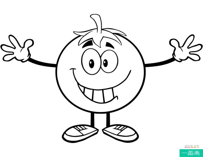番茄简笔画 番茄简笔画图片