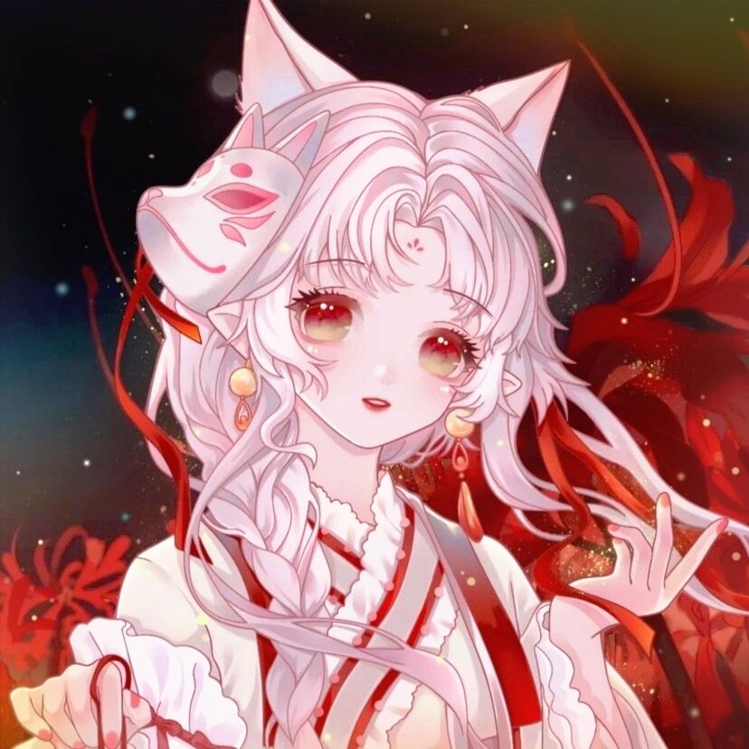 新年头像 该换了哦～～红红火火过大年动漫头像,可爱温柔灵动小仙女