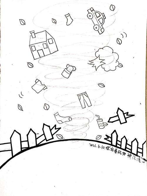 风怎么画简笔画龙卷风怎么画简笔画
