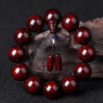 紫檀手串爆满金星高油密老料男女士20佛珠手链108颗收藏紫红色满金星