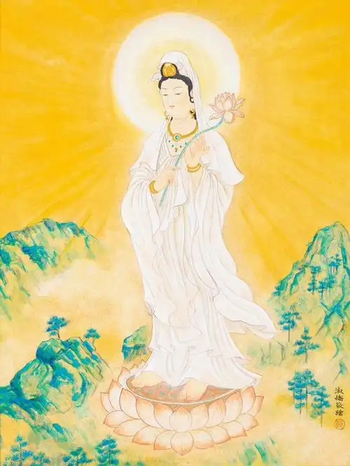 白衣观音佛像_白衣观音菩萨图片_白衣观音来历-大悲咒念诵网专题