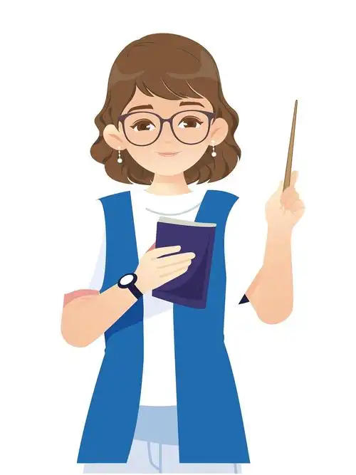 卡通手绘教师节人物教师老师上课讲课gif动态图老师元素[gif]