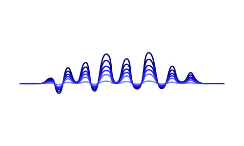 音频均衡器声音扬声器线图标, 电子和数字, 扬声器符号, 矢量图形, 一