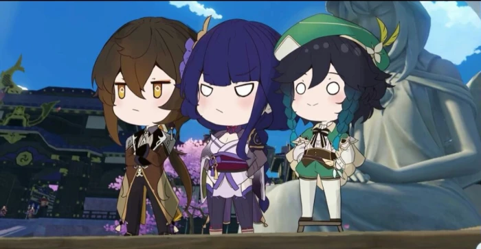 「钟离」表情包 钟离大爷今天拉二胡了吗(日绘50)-原神社区-米游社