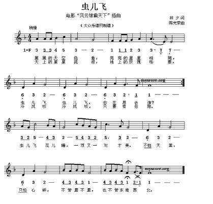 虫儿飞电子琴简谱有一个软件里面是有琴谱和指