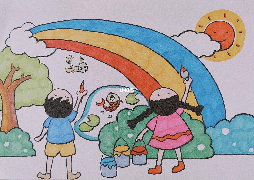 七彩童年_童年_儿童画_儿童画_人文_绘画