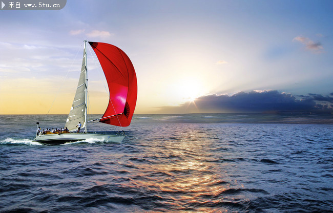 高清海上帆船图片一帆风顺图片