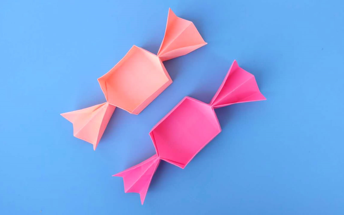 女生都喜欢的糖果盒子折纸做法简单又漂亮手工折纸视频教程