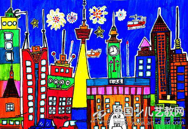 作品名称:  《城市夜景》