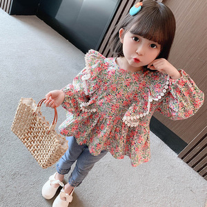 5岁宝宝春装女衬衫