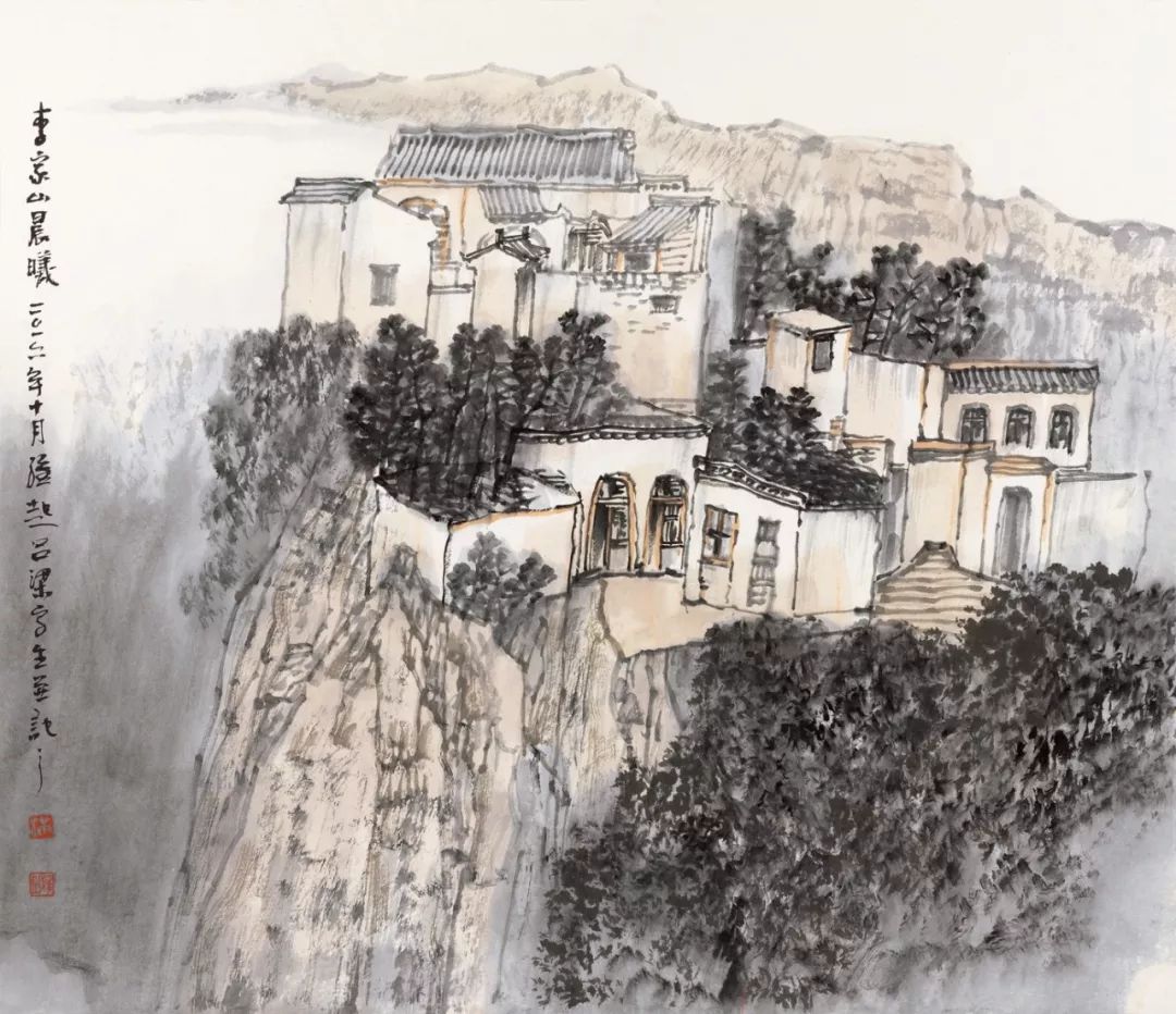 中国美协中国画艺委会满维起写生作品赏析