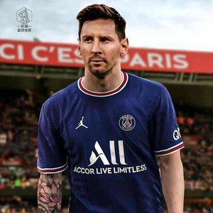 正版21-22赛季巴黎圣日耳曼主场球衣梅西比赛球员版足球服cv7851