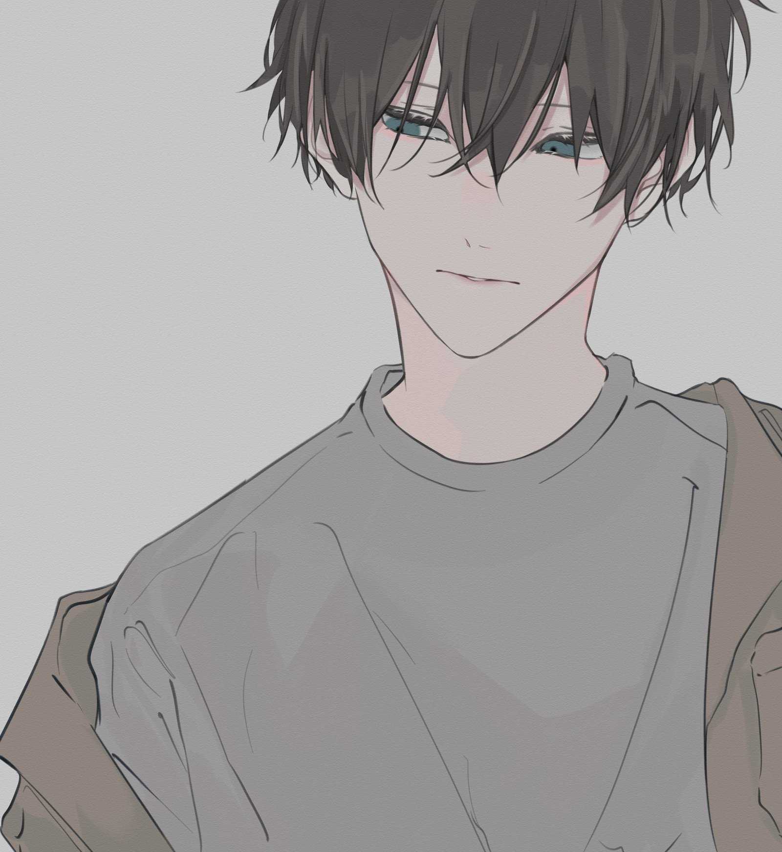 冷峻的面庞,桀骜不驯的眼神,一组冷色调的痞帅少年动漫头像