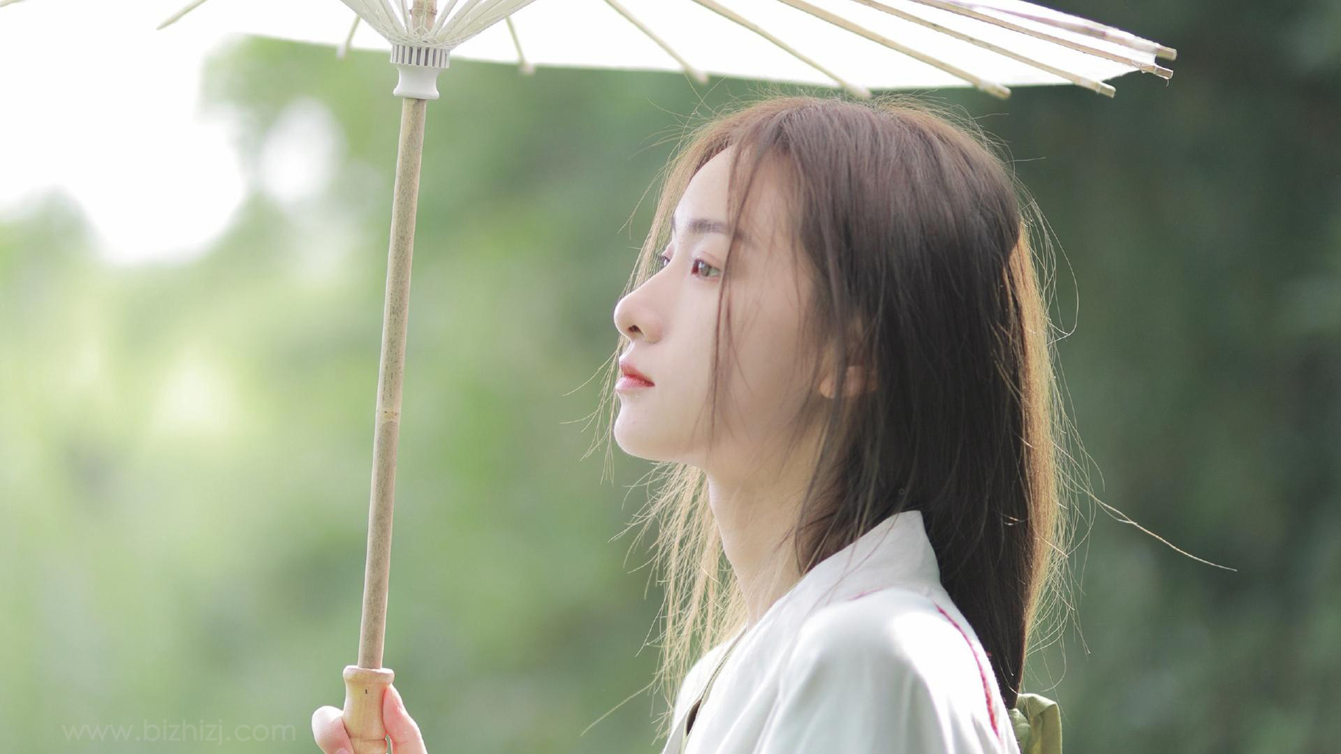 非常之美的小姐姐抹茶绿色系ins壁纸