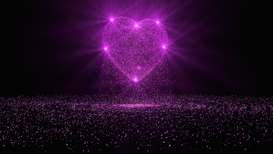 心形粒子gif