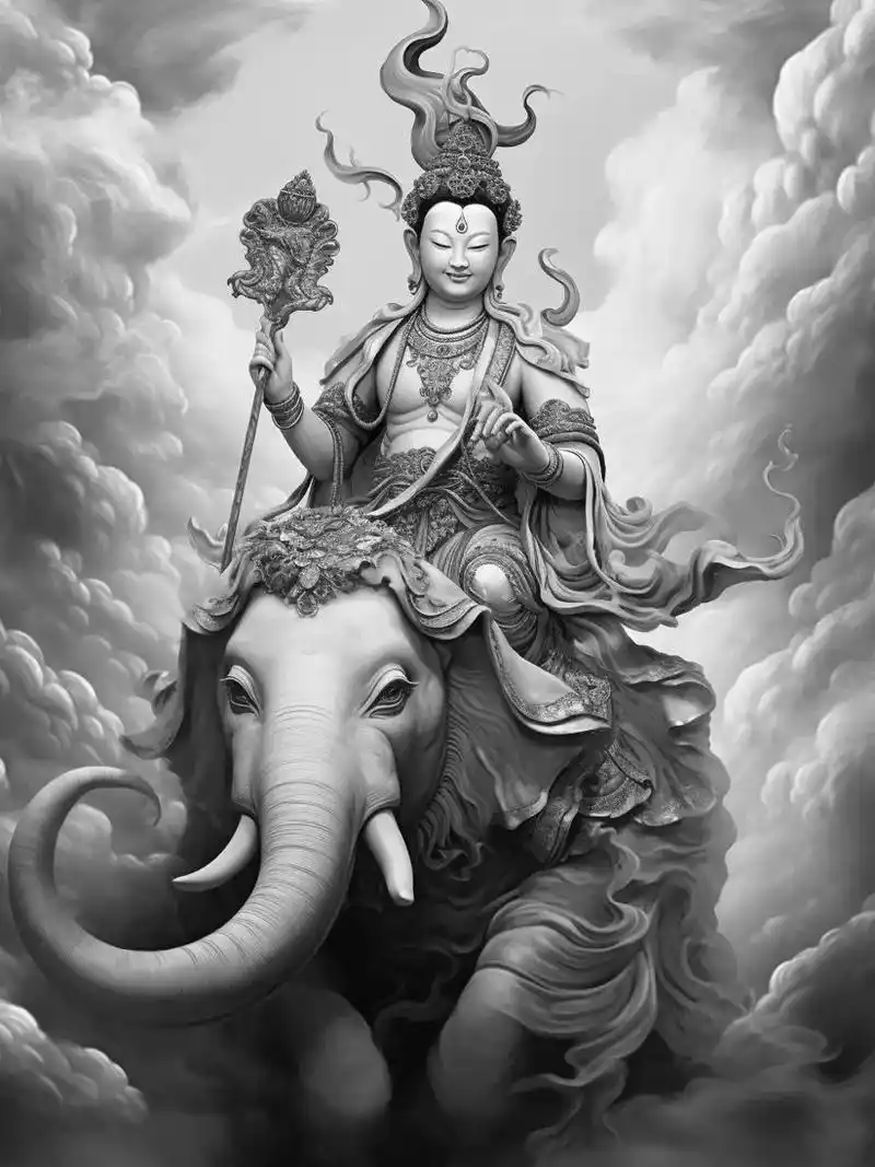 普贤菩萨#普贤菩萨 #tattoo #手稿分享 - 抖音