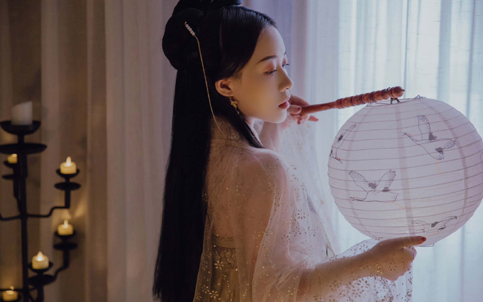 古风汉服美女唯美图片电脑壁纸