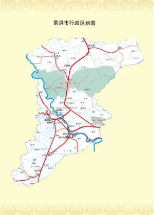 景洪市行政区划图