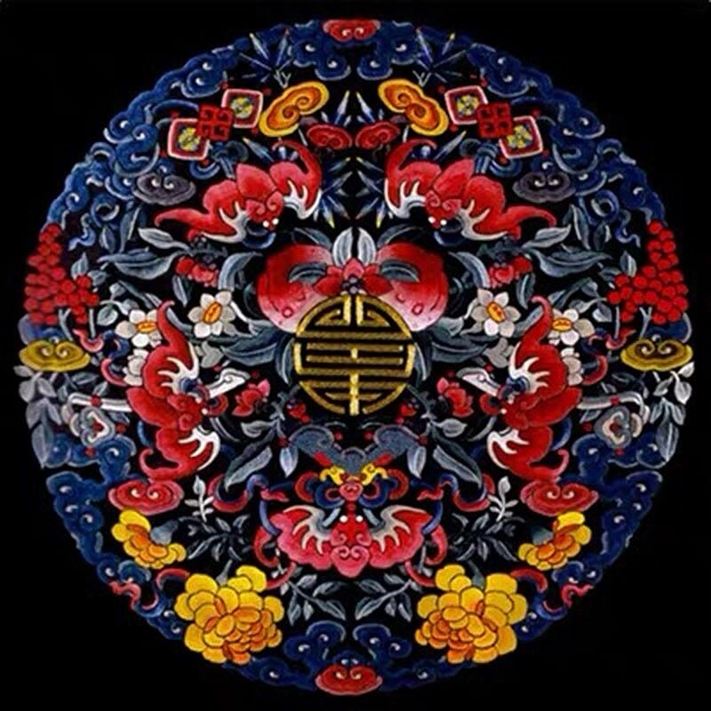 中国传统蝙蝠纹样图案上天入地无所不能 中国传统的图案都具有美好的