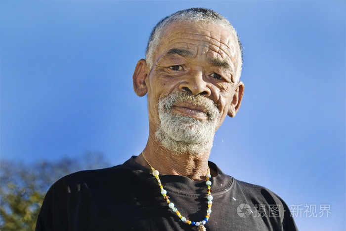 非洲黑人的老头特色的脸