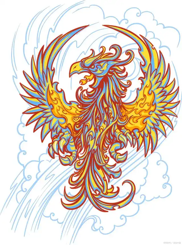 冰凤凰和火凤凰怎么画