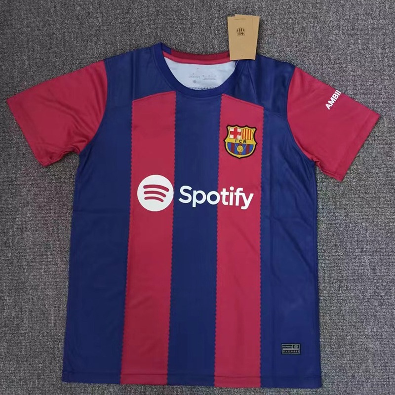 23/24新款巴塞罗那新赛季巴萨主 客场球衣8佩德里6加维球迷版球服