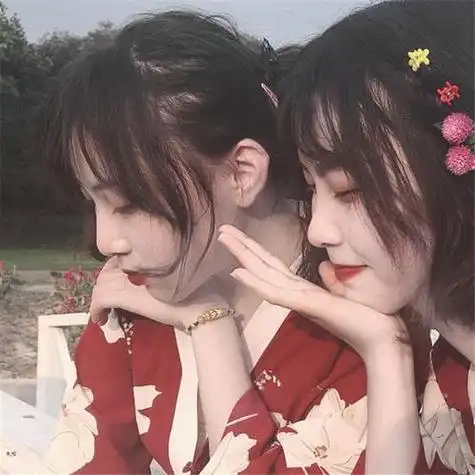 三人闺蜜头像闺蜜森系女生头像三人姐妹头像清新唯美闺蜜三人头像女