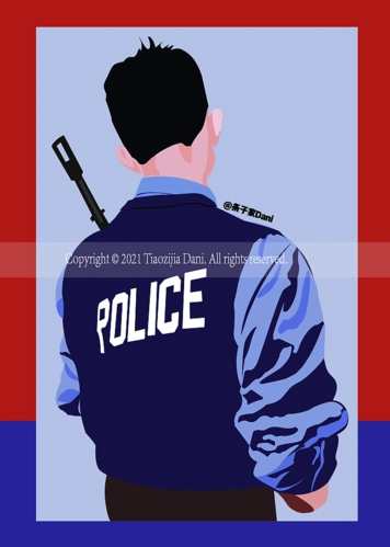 原创插画|警察叔叔