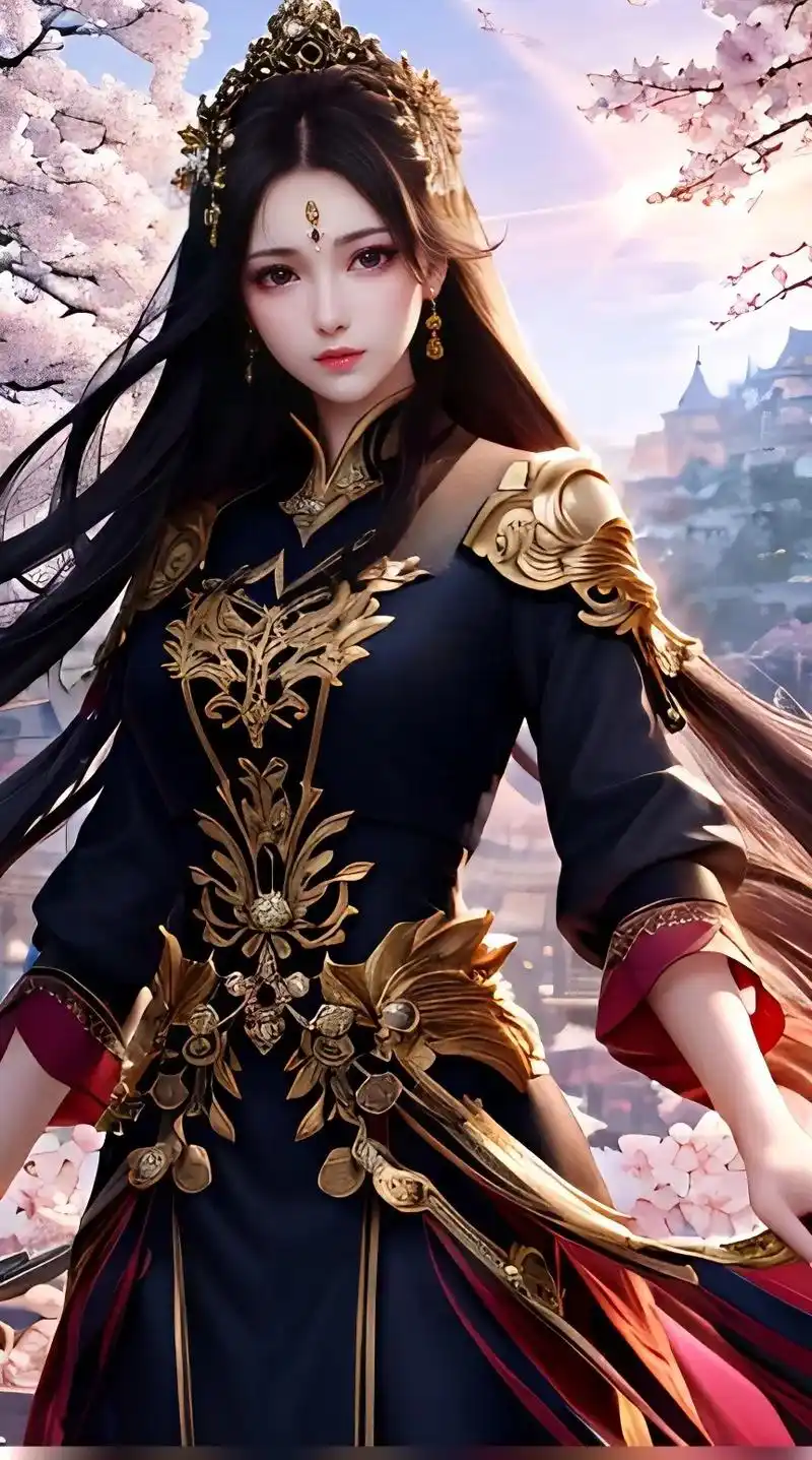 国漫美女 #ai绘画 #古风 #游戏cg - 抖音