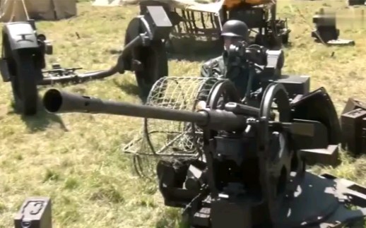二战德国flak38型20毫米防空炮_哔哩哔哩_bilibili