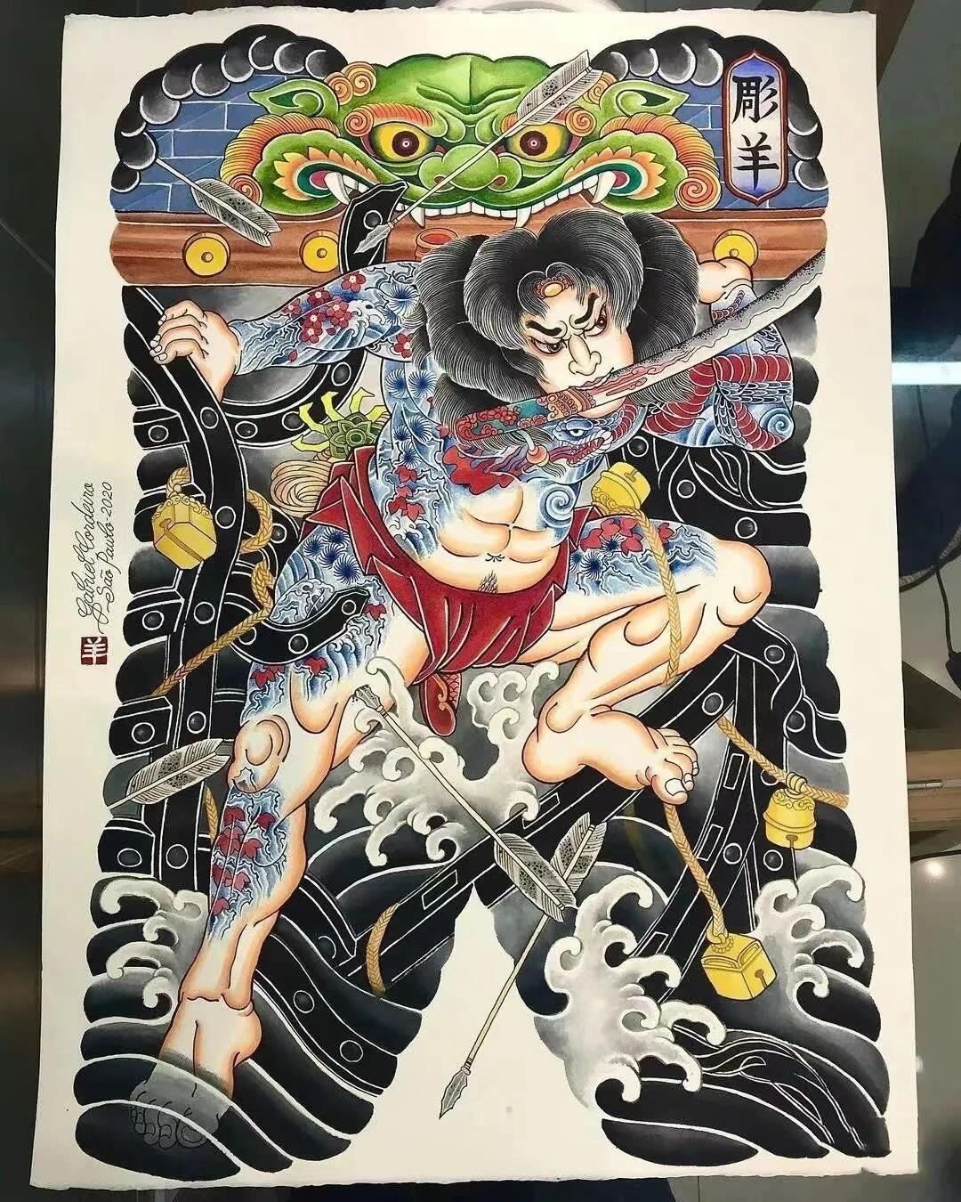 张顺破水门  #日式纹身  #日式满背  #成都纹身