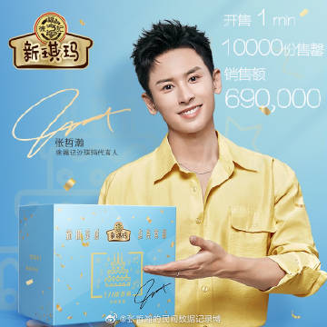 张哲瀚徐福记沙琪玛品牌代言人