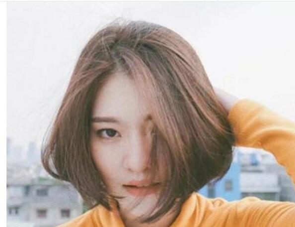 韩式三七分女短发发型造型