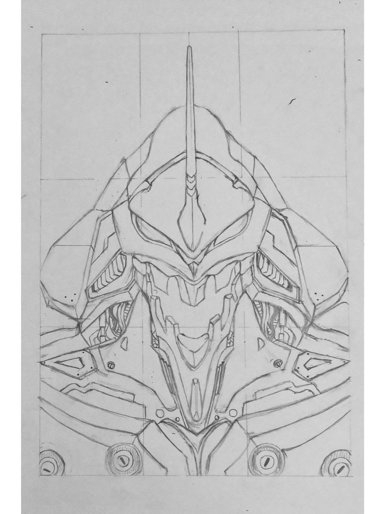 今天画个初号机 今天画个初号机