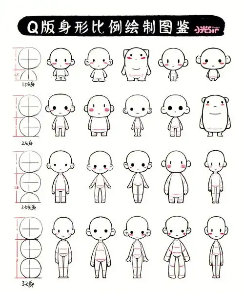 q版身形比例素材绘制图鉴