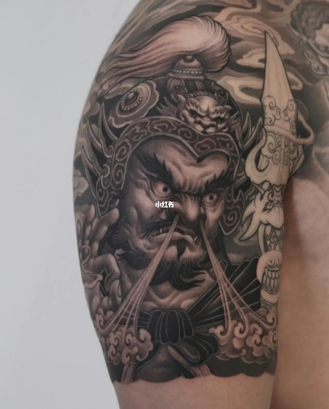 哼哈二将_纹身_刺青_我的纹身分享_美妆_彩妆_彩妆其他