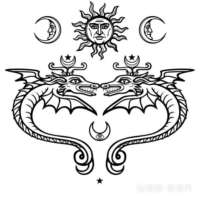 炼金术的符号.宗教,神秘主义,神秘主义,巫术.