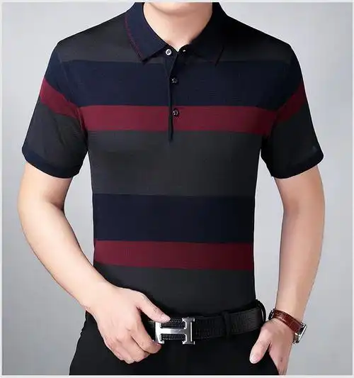 海澜集团旗下aex爸爸短袖t恤男夏40-50岁中年人男土夏装薄款中老年