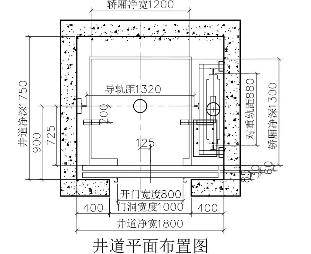 顺义鲁能泰山7号别墅电梯图纸