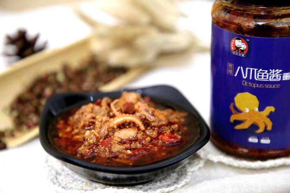 香辣海鲜八爪鱼酱鲜虾酱蛤蜊肉酱礼盒盒装一盒海鲜酱