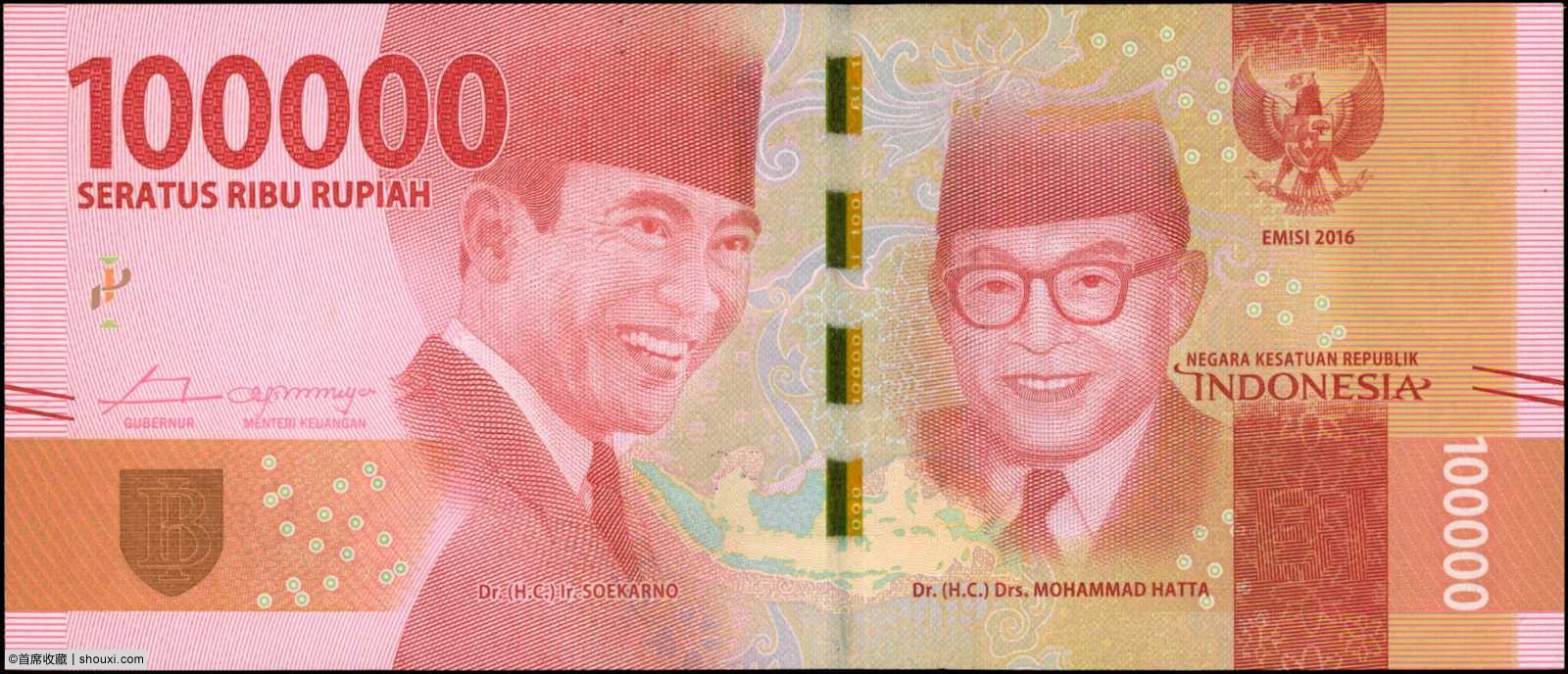 2019年印尼银行100,000卢比.indonesia. bank indonesia.