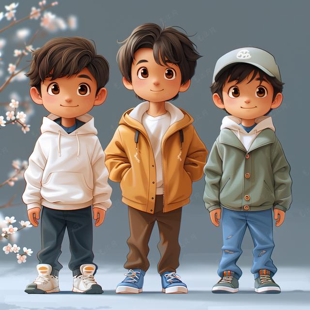 亲子头像|三兄弟专属头像